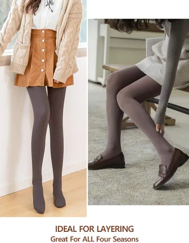 Miniatura 4 de VERO MONTE 80D Opaque Tights For Women - 80 Denier Pantyhose Solid Opaque Tights