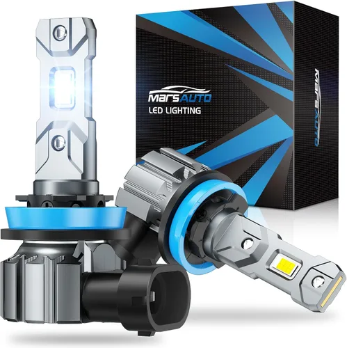 Miniatura 23 de Marsauto Bombillas antiniebla 9005 HB3 HB3U 9005XS 12 chips CSP, paquete de 2 M1 Blanco