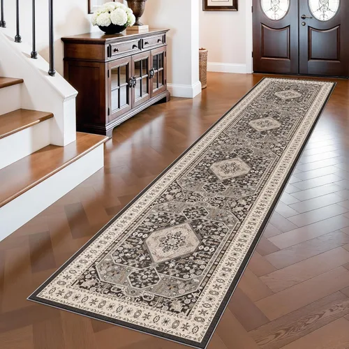 Miniatura 57 de RUUGME Alfombra Pasillera Lavable 2'6x12 - Alfombra de Pasillo con Respaldo Antideslizante Alfombras Resistentes a Manchas para Sala de Estar
