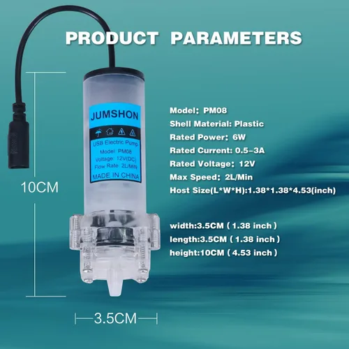 Miniatura 5 de Bomba eléctrica de transferencia de agua doméstica de 110V con velocidad ajustable para máquina de hielo, máquina de café, refrigeración por agua