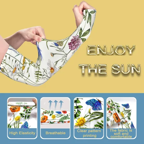 Miniatura 4 de Mangas de jardinería, mangas de enfriamiento de brazo de protección solar para jardinería, mangas a prueba de espinas para cubrir brazos para Rojo