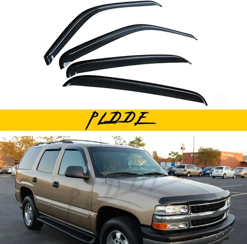 Miniatura 74 de Protectores de lluvia compatibles con modelos Trailblazer/GMC Envoy 2002-2009 para 5 pasajeros, visera de ventana lateral, deflector de viento