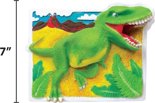 Miniatura 6 de Made By Me Horizon Group USA - Arte de pared 3D, para colgar en la pared, resina, T-Rex, dinosaurio, pintura acrílica