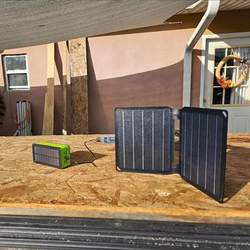 Miniatura 7 de Paneles solares portátiles de 10 W (5 V 2 A máximo), cargador solar plegable con puerto USB-A para teléfono celular, iPad, banco de energía, paneles