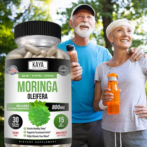 Miniatura 8 de Kaya Naturals Extracto de hoja de moringa, suplemento completo de superalimentos verdes, moringa de árbol milagroso puro, aumenta la energía