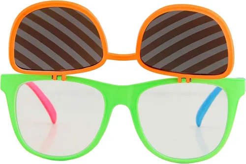 Miniatura 5 de Flip Up Neon Hipster Costume Glasses for Teens and Adults
