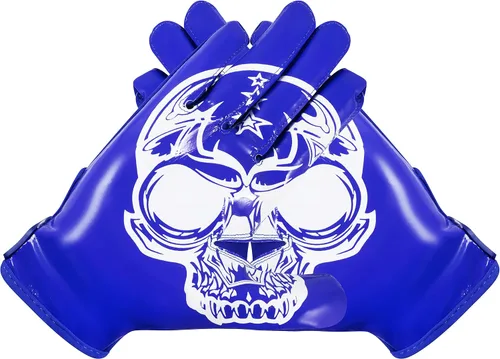 Miniatura 5 de Glorious Traders Adult & Youth Football Gloves - Ultimate Performance Booster with Super Sticky Grip Azul
