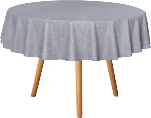 Miniatura 44 de sancua - Mantel rectangular de PVC 100 % impermeable, 54 x 54 pulgadas, vinilo a prueba de aceite, derrames, fácil de limpiar con un paño, para Beige