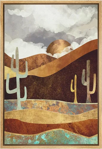 Miniatura 30 de SIGNFORD Lienzo Enmarcado Impresión Arte de Pared Océano Pastel Luz del Sol Puesta de Sol Horizonte Naturaleza Vida Silvestre Ilustraciones Arte
