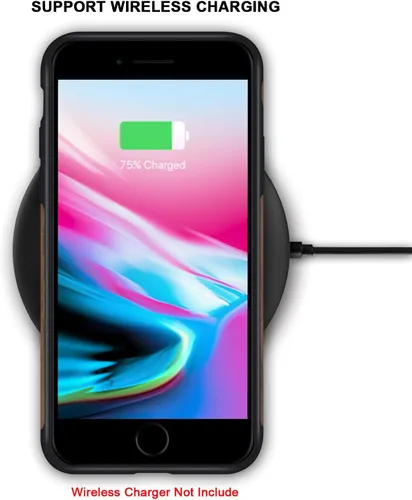 Miniatura 7 de TENDLIN Funda para iPhone 8 Plus/iPhone 7 Plus con grano de madera exterior suave TPU silicona híbrida funda delgada para iPhone 7 Plus y iPhone 8
