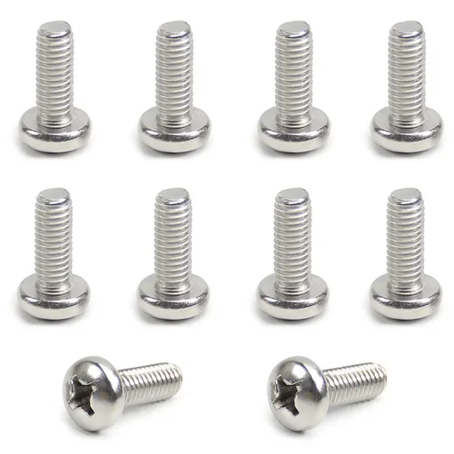 Miniatura 33 de MroMax 5 tornillos de máquina Phillips de cabeza plana M8 x 0.984 in, acero inoxidable 304 18-8, rosca completa, tornillos de cabeza cruzada gris