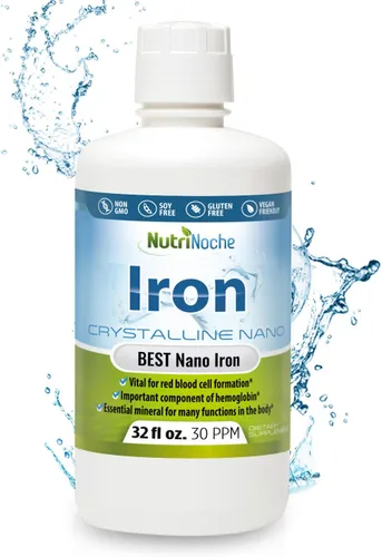 Suplemento de hierro líquido para mujeres, gotas de hierro sublinguales de alta potencia, líquido vegano, sabor insípido, suplemento premium para