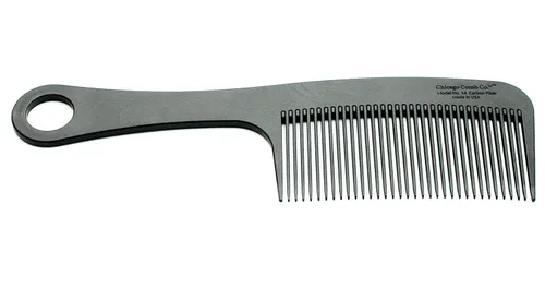 Chicago Comb Modelo 14 de fibra de carbono, fabricado en Estados Unidos, antiestático, desenredante, peinado y peine de ducha, 8.4 pulgadas (8.3 in)