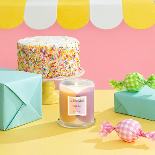 Miniatura 2 de LA JOLIE MUSE Vela perfumada, vela de pastel de vainilla, regalo de vela de lujo, regalo de inauguración de la casa para el nuevo hogar, 70 horas