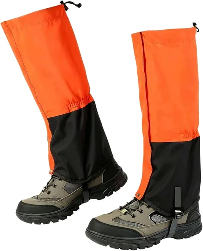 Miniatura 10 de Gators impermeables para botas y zapatos de senderismo, polainas ligeras ajustables para hombres y mujeres, polainas para senderismo, raquetas