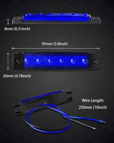 Miniatura 2 de Shangyuan Luces marinas para barco, luces interiores LED utilitarias para cubierta de cortesía, luz de cabina de popa de popa de 12 V, luces marinas