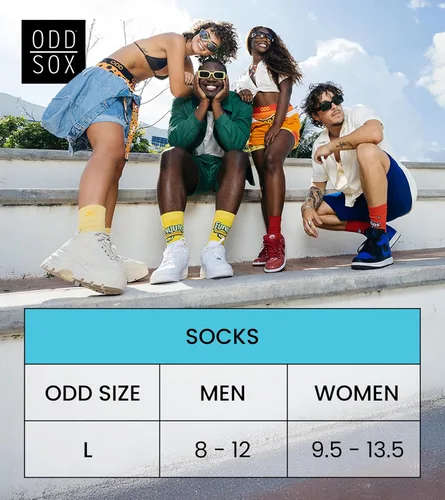Miniatura 8 de Odd Sox, Calcetines divertidos para hombre, aperitivos de nachos, doritos, gueos, estampados Funyun