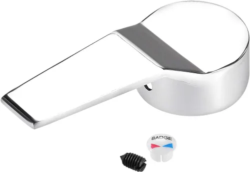 uxcell Manija de palanca de grifo, kit de manija de palanca de metal de repuesto de cartucho de 1.575 in