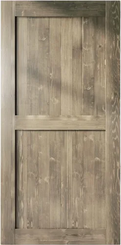 Miniatura 12 de Homacer Puerta de granero de madera maciza de 34 pulgadas de ancho x 84 pulgadas de alto x 1-3/8 pulgadas de profundidad, acabado y sin ensamblar