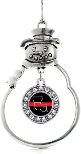 Miniatura 109 de Inspired Silver - Roller Queen - Adorno de Navidad plateado - Adorno circular para árbol de Navidad con circonita cúbica - Decoración colgante