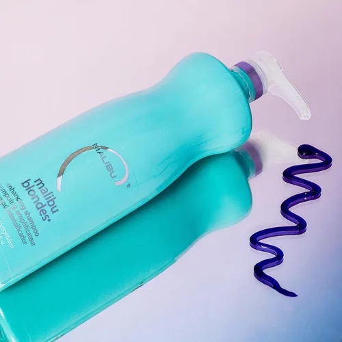 Miniatura 2 de Malibu C Blondes Enhancing Shampoo & Conditioner Duo (33.8 oz) - Champú y acondicionador morado revitalizante para la salud del cabello + brillo