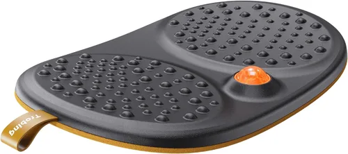 Miniatura 6 de Trobing Alfombrilla para escritorio de pie con tabla de equilibrio, tabla antifatiga de madera con bola rodante, tabla de equilibrio para escritorio