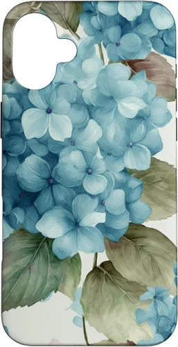 Miniatura 23 de Watercolor Shabby Chic Blue Hydrangeas Flower Case for iPhone 17