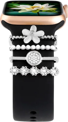 Miniatura 14 de Correas decorativas para reloj compatibles con Apple Watch de 1.496 pulgadas, 1.575 pulgadas, 1.614 pulgadas, 1.654 pulgadas, 1.732 pulgadas, 1.772