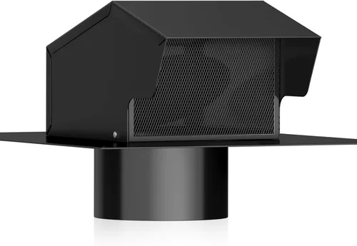 Miniatura 9 de Hon&Guan Tapa de Ventilación para Techo de 4 Pulgadas, Ventilaciones de Techo de Flujo de Aire Mejorado para Casas Herméticas de Acero Galvanizado