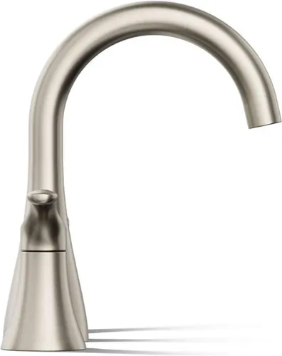 Miniatura 4 de KOHLER K-27390-4N-CP Simplice® - Grifo para lavabo de baño, dos manijas de palanca y drenaje clicker, grifos de baño, 0.5 GPM, cromo pulido
