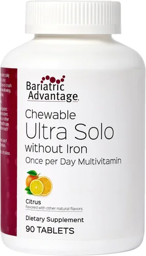 Bariatric Advantage - Masticable Ultra Solo Sin Hierro - Cítricos - 90 Tabletas - (Paquete de 1)