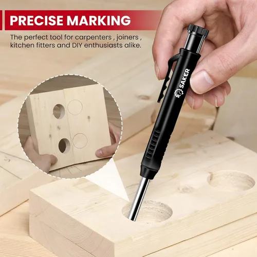 Miniatura 5 de Saker - Herramienta de perfil para contornos con conexión ilimitada, copia precisa de formas irregulares (2 piezas) Lápiz para agujeros profundos