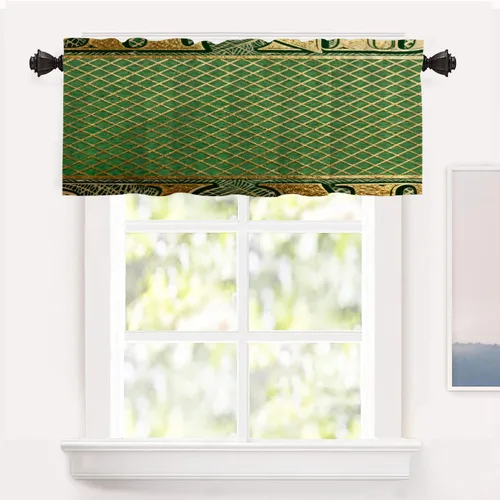 Miniatura 38 de Shrahala Cortinas de hojas de arce otoñales para ventanas de cocina, hojas rojas ardientes, fondo marrón, paneles de cortina de ventana de poliéster