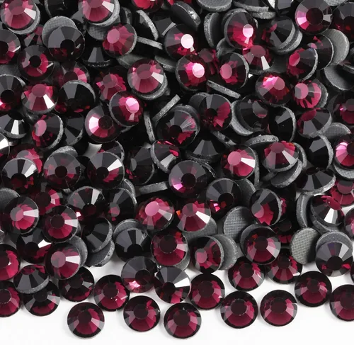 Miniatura 35 de 6000 diamantes de imitación termoadhesivos a granel, diamantes de imitación azules para ropa de manualidades, cristales termoadhesivos para Zafiro