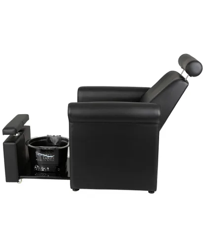 Miniatura 8 de Buy-Rite Salon & Spa Equipment Mona Lisa - Silla de pedicura sin plomería, ajustable, portátil, extraíble, negro, CHM-2320-5H-BLACK