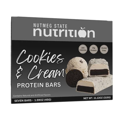 Miniatura 15 de Nutmeg State Nutrition - Barras altas en proteínas, sin gluten, bajas en calorías, ideales para dietas proteicas, 7 porciones por caja