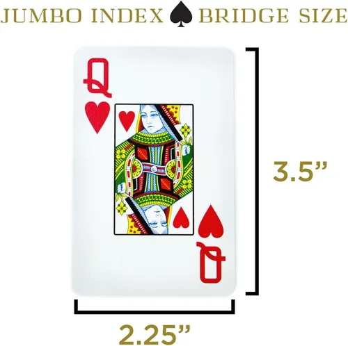 Miniatura 5 de Copag 1546 Diseño 100% Plástico Cartas de Juego, Tamaño Bridge (Estrecho) Verde/Burdeos (Índice Jumbo, 1 Juego)