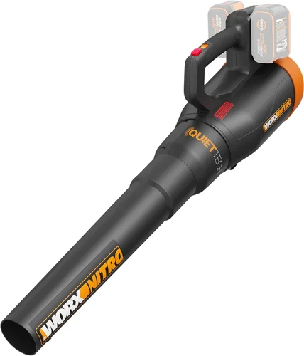 Miniatura 12 de WORX WP925 - Combo de recortadora de hilo y soplador de hojas, 15 pulgadas y 40 V con eje de fibra de carbono, soplador eléctrico silencioso de 530