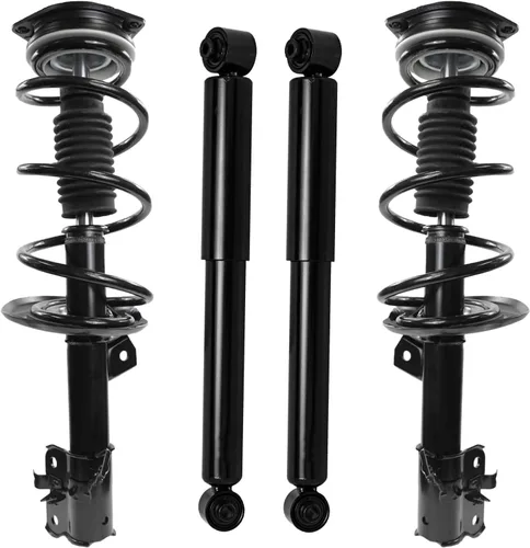 Miniatura 144 de Detroit Axle - Puntales y Amortiguadores para Chevy Traverse Buick Enclave GMC Acadia Saturn Outlook 2007-2012, 2 puntales delanteros con resorte