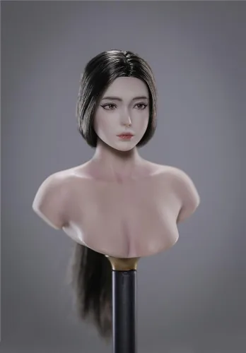 Miniatura 3 de Esculpe de cabeza femenina a escala 1/6, figura de acción de anime de belleza para niña, cabeza tallada para soldado femenino de 12 pulgadas, PH TBL