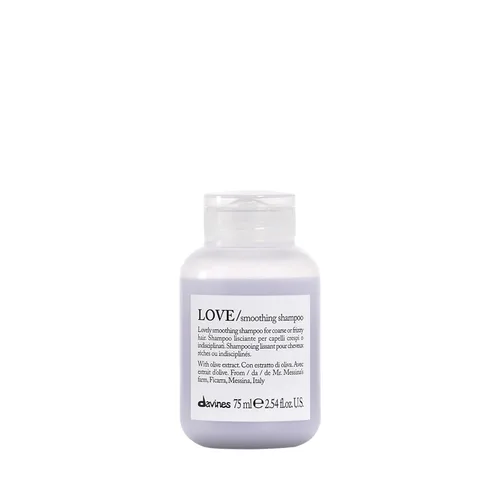 Davines LOVE/Smoothing Shampoo, Gentle Anti-Frizz Cleanser for Frizzy, Coarse or Unruly Hair - Promotes Straightening & Shine - Apple Pulp Formula