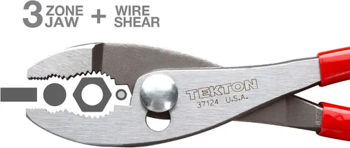 Miniatura 4 de TEKTON Alicates de junta deslizante de 10 pulgadas 37124 Fabricado en Estados Unidos