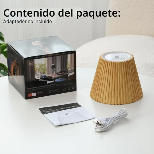 Miniatura 8 de WILIT Lámparas inalámbricas con pantalla de botella para lámparas de mesa, luces de barra de 3 niveles de brillo para bar de casa, lámpara