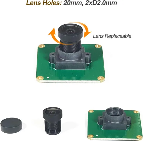 Miniatura 6 de Módulo de cámara industrial Raspberry Pi STARVIS IMX462 Color CMOS Sensor 2MP Pixel para toda Raspberry Pi, soporte Bullseye libcamera y Raspbian
