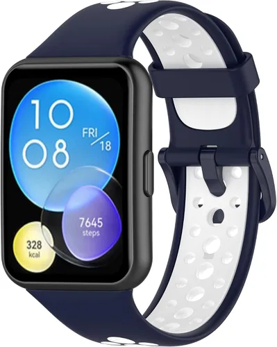 Senter Correas de repuesto de goma suave de dos colores de liberación rápida para Huawei Watch Fit 2 Smart Watch