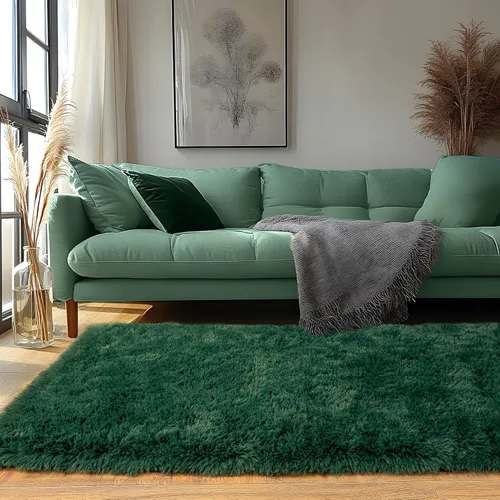 Miniatura 6 de Alfombras de Pasillo para Dormitorio 2x6 pies Alfombras de Pasillo para Pasillos Antideslizantes Suaves de Pelo Largo Alfombra de Cabecera, Alfombra