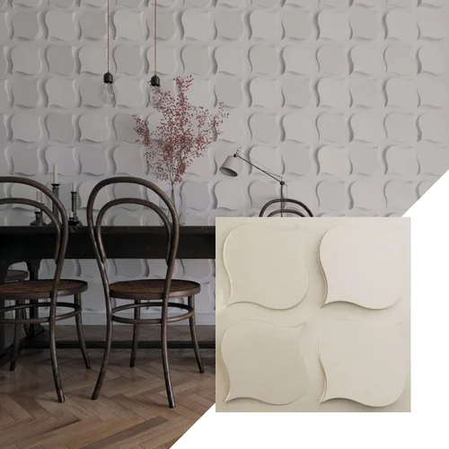 Miniatura 7 de Ekena Millwork WP20X20CVWH 19 5/8 pulgadas de ancho x 19 5/8 pulgadas de alto Clover EnduraWall Decorativo 3D Panel de Pared Cubre 2.67 pies