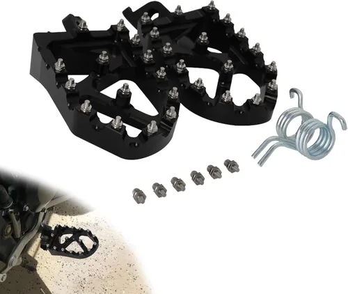 Miniatura 8 de JFG RACING Estribos para motos de cross, reposapiés para Dirt Bike Pedales para KX250F 06-18/KX250 19-22/KX450F 07-18/KX450 19-23/KLX450R Negro