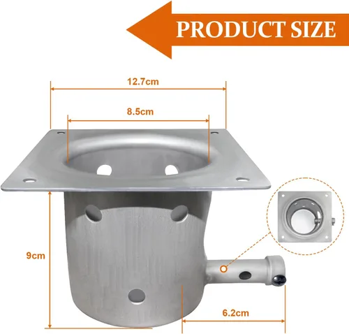 Miniatura 2 de Repuestos de olla de combustión para parrilla de pellets Traeger, compatible con parrilla Traeger y la mayoría de las parrillas Pit Boss