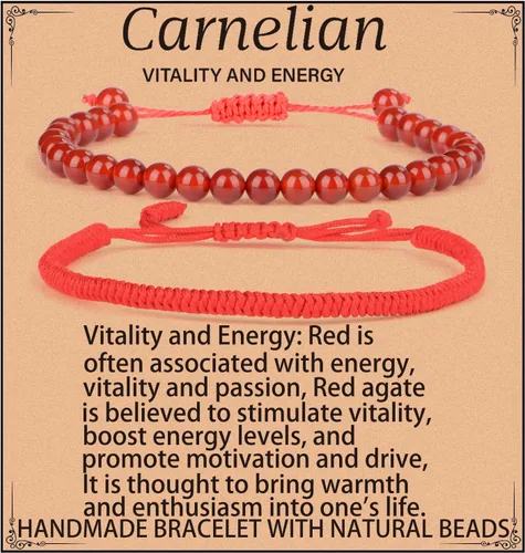 Miniatura 30 de LPBeads Pulsera de piedra natural hecha a mano de tamaño ajustable
